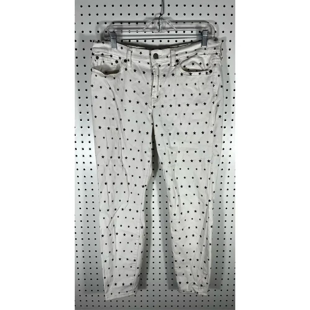 J.Crew star print toothpick jeans